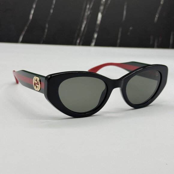 NEW GG1862S 001 GUCCI CAT EYE BLACK WOMEN GUCCI SUNGLASSES - Picture 6 of 11